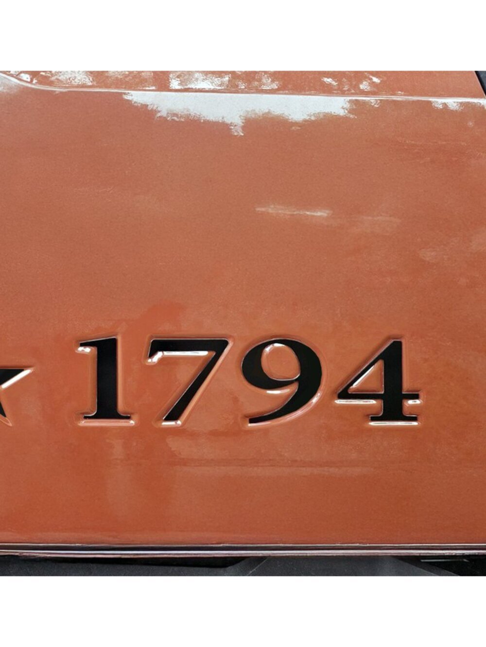 BRUSHED COPPER Raised Plastic 1794 Letters Inserts for Toyota Tundra Tailgate - Picture 4 of 16